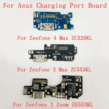 USB Töltő Port Csatlakozó Tábla Flex Kábel Asus Zenfone 4 Max ZC520KL Zenfone 3 Max ZC553KL Zenfone 3 Zoom ZE553KL