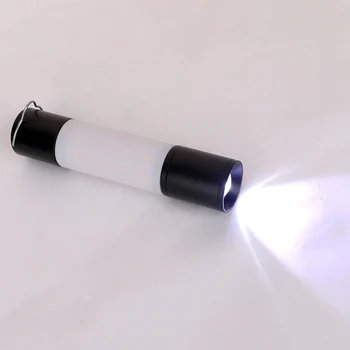 USB Újratölthető Lógó Lámpa Hordozható Alumínium Ötvözet Vízálló Nagyítható LED Zseblámpa Éjszakai Fény Túrázás Kemping Sátor Lámpa