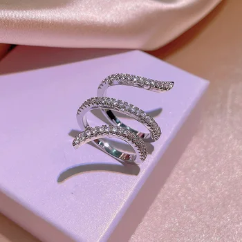Valódi 925 Sterling Ezüst 1 Karátos gyémántgyűrűt a Nők Jól Anillos De Természetes Bizuteria DIWENFU Eljegyzési Gyémánt Ékszerek