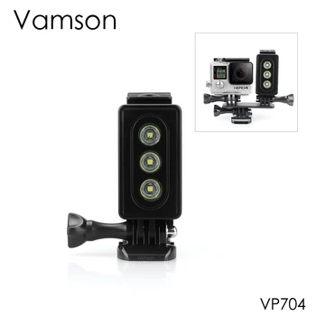 Vamson a Gopro Hero 6 5 4 3 Búvárkodás Lámpa Lámpa Vízálló, Víz alatti LED-Hegy a SJCAM a Xiaomi YI az Eken VP704