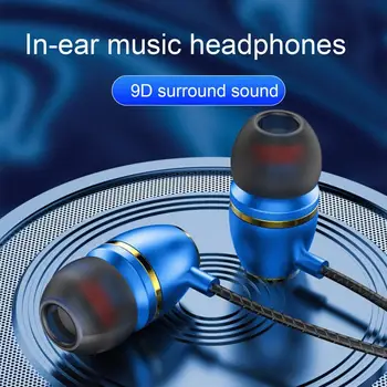 Vezetékes Fülhallgató, hi-fi Fejhallgató 1.2 M A fül Mély Basszus Sztereó Fülhallgató, vezetékes fejhallgató W/Mic Iphone Samsung LG xiaomi, Számítógép