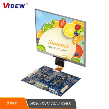 VIDEW 8 Hüvelykes TFT Képernyő RGB Kijelző Illesztőprogram-Ellenőrző Testület CVBS HDMI VGA lCD Modul