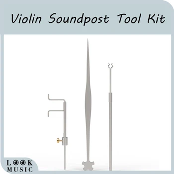 Viola & Hegedű Luthier Eszközök Beállítása Soundpost Measurer & Retriever Bilincs & Szetter