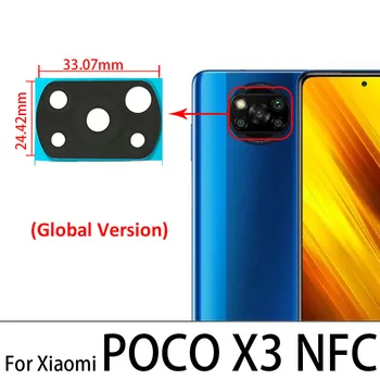 Vissza a Hátsó Kamera Üveg objektívvédő A Ragasztó A Fedél Keret tartó Xiaomi POCO X3 NFC F3 Globális Verzió