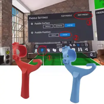 VR Vezérlő Lapát Kezelni asztalitenisz Ütő Markolat Az Oculus Quest 2 VR Kiegészítők Rendkívül Valósághű Javítani VR Experien N0M1