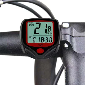 Vízálló Kerékpár-Számítógép Vezeték nélküli MTB Kerékpár-Számítógép LCD Kijelző Kerékpáros Sebességmérő kilométer-Számláló Kerékpározás Stopper