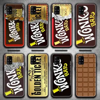 Willy Wonka, Bár A Golden Ticket chocolat-t Telefon tok Samsung Galaxy A21S A11 A31 A81 A10 A20E a30-as A40 A50 A70 A80 A71 a51-es
