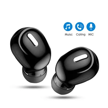 X9 Mini Vezeték nélküli Bluetooth-kompatibilis 5.0 Fülhallgató HiFi Gaming Headset Mikrofon Sport Kihangosító, Fülhallgató A Xiaomi Huawei Iphone