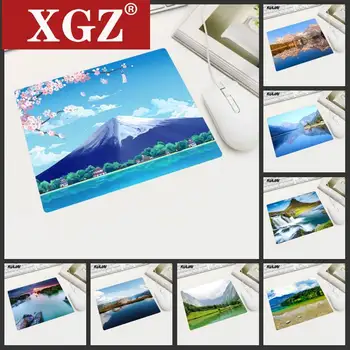 XGZ Gyönyörű Táj 22x18 egérpad Kis Szőnyeget Home Office Laptop Játék gumiszőnyeg Egér Pad Asztal Játék Mousepads Kupa Szőnyeg