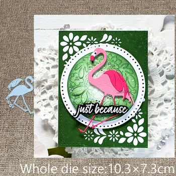 XLDesign Kézműves Fém sablon penész Vágás Meghal Flamingo madár dekoráció scrapbook meghalni darabok Album Papír Kártya Kézműves Dombornyomás