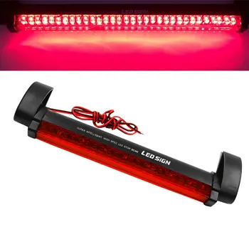 YCCPAUTO 1db Piros LED Autó Kiegészítő féklámpa 24LED 12V Jármű Harmadik féklámpa, Bár Auto Teherautó Hátsó Parkoló Lámpa