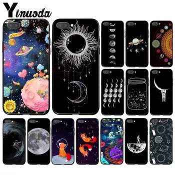 Yinuoda Tér Űrhajós Holdra univerzum rókák Telefon Esetében a Huawei Honor 8X 9 10 20 Lite 7A 5A 7C 10i 9X pro Play 8C