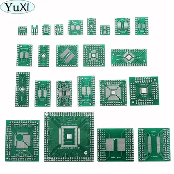 YuXi Adapter PCB Áramkör Kit SMD QFP LQFP QFN sor, Hogy DIP SOP SSOP TSOP SOT23 8 10 14 16 20 24 28 SMT DIP