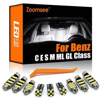 Zoomsee Canbus LED Belső Kupola Fény Készlet Mercedes MB C E S M ML, GL W203 W204 W210 W211 W212 W220 W221 W163 W164 X164 X166