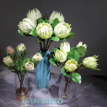 Zöld Protea 3 Méret Új Artchoke Cynaroides Igazi Kapcsolatot Diaplay Mesterséges Virág, Esküvői Virág Party Rendezvény - INDIGÓ