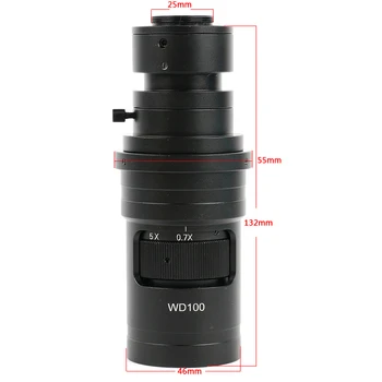 Állítható 200X Nagyítás a C-mount Objektív 0.7 X~45X Nagyítás A Multimédia Interfész Mikroszkóp Kamera