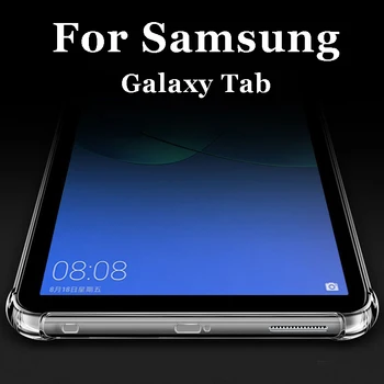 Átlátszó tok Samsung Tab A7 Lite T220 T225 Fedezze Galaxy Tab S6 Lite T610 Lap S7 FE Lap S7+ T970 T975 Szilikon Légzsák