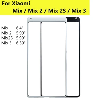 Érintőképernyő A XiaoMi Mi-Mix 2-ES érintőképernyő Üveg előlap Üveg Lencse Külső Üveg xiaomi Mix Mix2S MIX3
