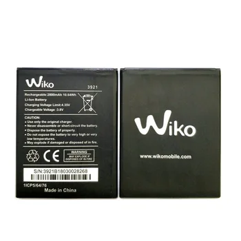 Új 2800mAh Eredeti, Kiváló minőségű wiko 3921 akkumulátor Wiko Lenny 5 robby 2 telefon akkumulátor