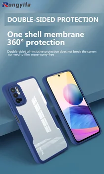 Új 360 Teljes Védelem Telefon Esetében a Xiaomi Redmi Megjegyzés 10 9 Pro Max 9s 9A 9B 9T Mi X3 NFC 11 Pro Lite Puha Szilikon