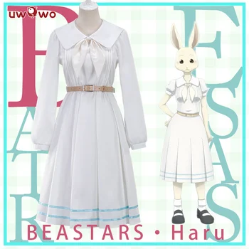 új Anime Beastars Haru Cosplay Jelmez Egységes Fehér Nyúl Állati Aranyos Ruhát halloween