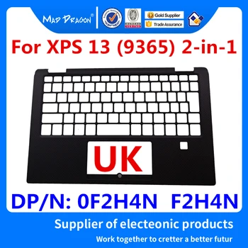 új, eredeti Laptop Csere egyesült KIRÁLYSÁG Palmrest Felső tok Dell XPS 13 9365 2-in-1 ujjlenyomat-lyuk 0F2H4N F2H4N
