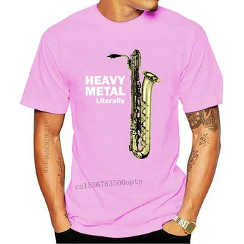 Új Férfi tshirt Szó szerint a Heavy Metal Bariton Szaxofon Bariton Szaxofon Nyomtatott Póló T-Shirt póló felső