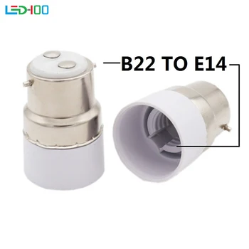 ÚJ LED-es Izzó Foglalat B22, Hogy E14 Adapter Led Lámpa Izzó Alap Jogosult Átalakító Tűzálló Anyag Haza