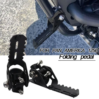 ÚJ Motoros Autópálya Első Lábát, Csapok Összecsukható Footrests Bilincsek Harley Pán-Amerika ADV 1250 PA1250 PANAMERICA Különleges