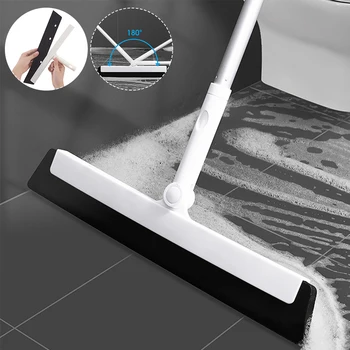 Új Padló Kés Seprű 180° Forgatható Floor Scrubber Üveg Ablaktörlő Állítható Hosszú Kezelni, Konyha, Fürdőszoba Takarító Eszközök