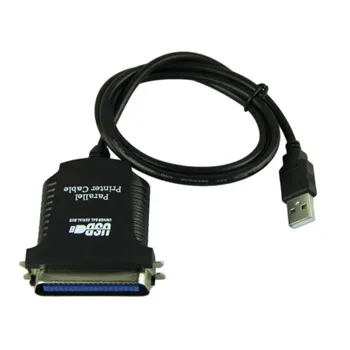 Új Párhuzamos Port DB36 LPT Nyomtató USB-Express Kártya Átalakító Adapter Fekete
