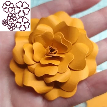 Új Virág fémforgácsolási meghalni scrapbook DIY kézműves papír, fénykép album dekoráció fém penész