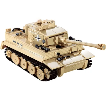 Új World War II 2 Katonai Németország Páncélos Tigris Tank Jármű Csata építőkövei WW2 Tégla Számok Játékok Gyerekeknek Ajándékokat