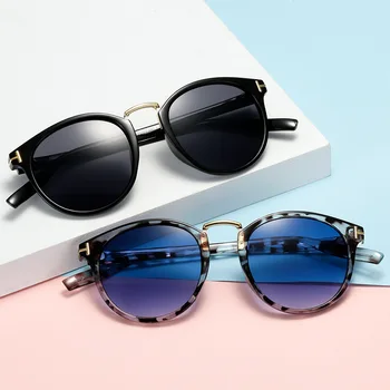 új érkezés 2021 kerek futurisztikus tom tf logó napszemüveg nők férfiak márka tervezője vintage oculos de sol feminino uv400