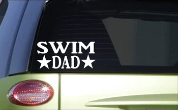 Úszni, Apa 8 inch Matrica, matrica úszás, búvárkodás védőszemüveg bikini úszni ablak Matrica