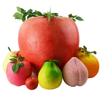 Ünnepi Party Kellékek Mesterséges Dekoráció Gyümölcs buborék Nagy Szimuláció, Görögdinnye, alma, citrom Kellékek Hamis Gyümölcsök Modell